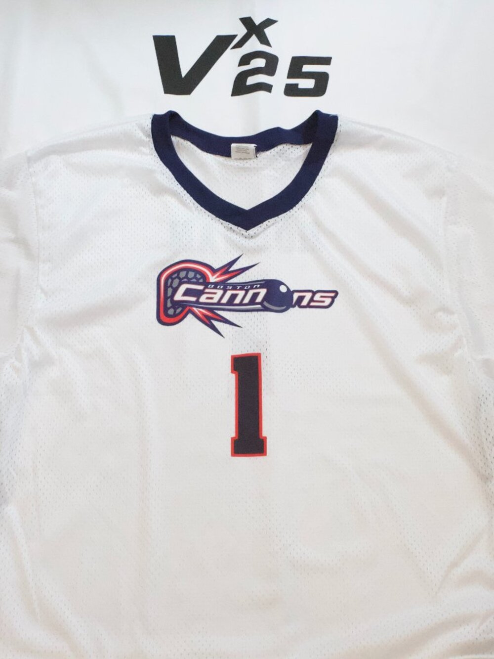NEW Men's PLL Boston Cannons Marcus Holman Lacrosse White Mesh Jersey Sz XL